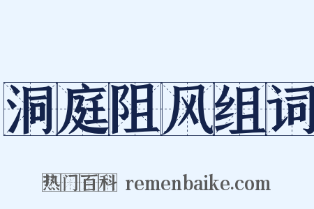 洞庭阻风组词是什么意思的图片